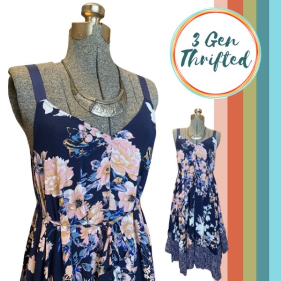 Jessica Simpson Maternity Flower Summer Dress 🌸 - Picture 1 of 4